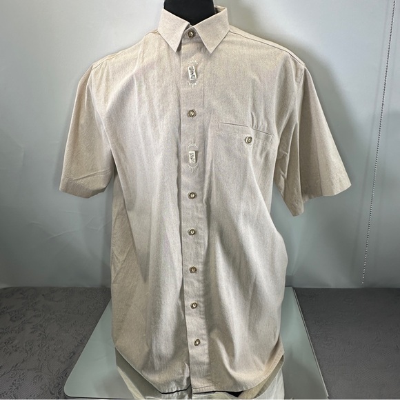 Alpenland Cotton Button Up Shirt 17.5”Collar / 53” Chest - Picture 2 of 11